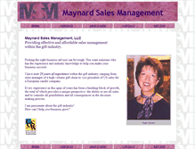 Tablet Screenshot of maynardsales.com